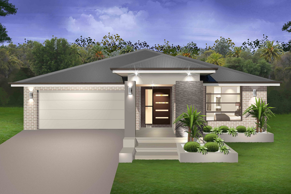 Simple Contemporary One Story House Designs Placement - Home Building